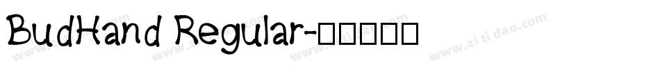 BudHand Regular字体转换